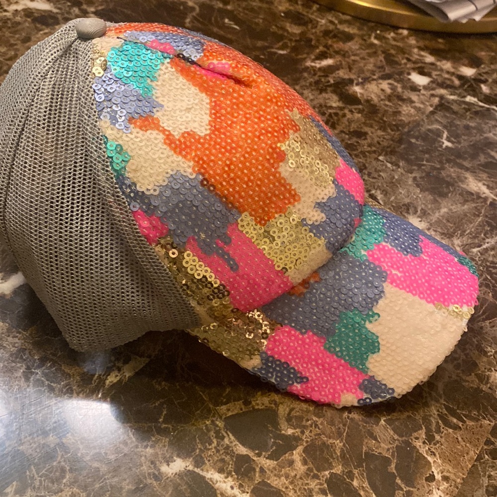 Multicolor sequin hat